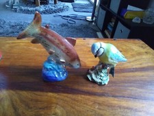 Beswick blue tit and unbranded Fish