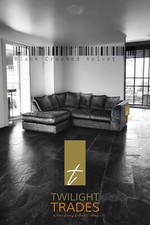 Crushed Velvet Sofa LH & RH