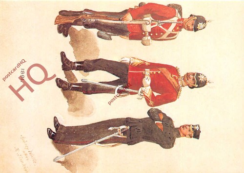 Postcard military uniform - postcard>>military,