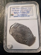 1680 8 Reales Cob Piece Of From  the Shipwreck Of The "Johanna"