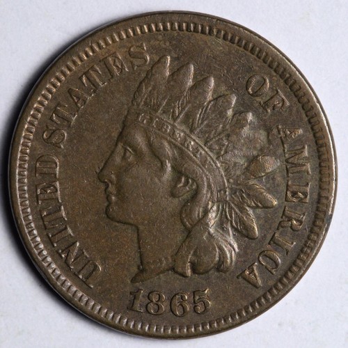 1865 fancy indian head - indian, cent
