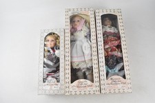 The Leonardo Collection Porcelain Dolls x3 Boxed Maria Karen 12-17" Vintage