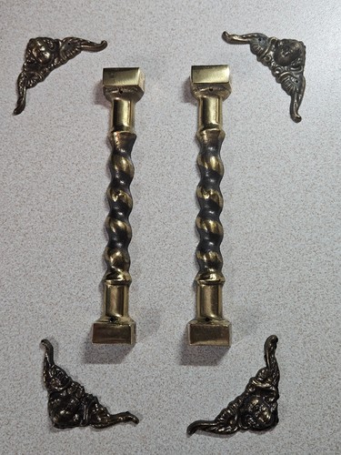Dutch clockworks finial - finial, brass