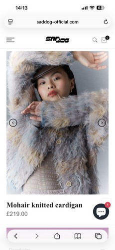 Designer saddog mohair knitted - saddog,