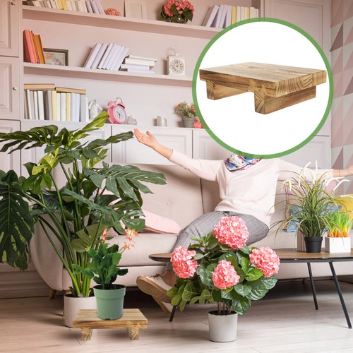 Small wood stool light brown - small,