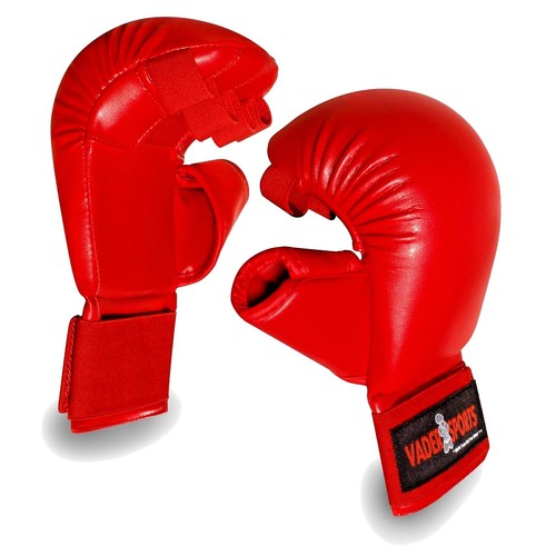 Karate training gloves red - training,
