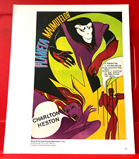 Planet Of The Apes Charlton Heston Movie/Film Poster Art PICTURE/PRINT 12"x 9.5"