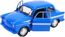 Trabant P50/P60 East Germany Car Model Toy Blue Diecast 1:34-1:39 Scale Welly