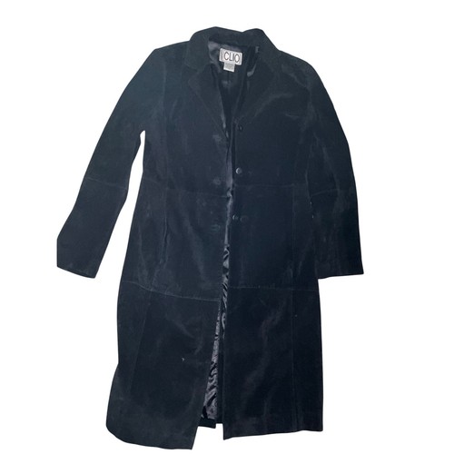 Suede clio black genuine - suede,