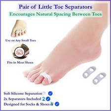 2pcs Little Toe Separator Soft