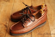 Sebago Schooner Brown Leather Boat Deck Shoes Boot Mens UK 8 US 8.5 W EU 42