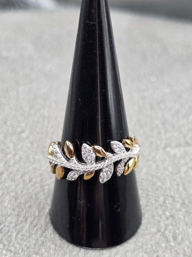 Diamonique ring gold plated - ring,