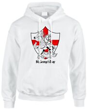 St Georges Day Hoodie Hoody English Flag Saint George England Knight Dragon