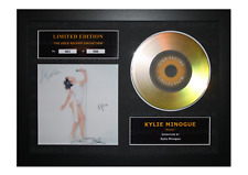 Kylie Minogue Signed Gold Disc Album Ltd Edition Framed Picture Memorabilia