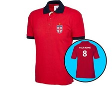 Embroidered England Badge Contrast Football Supporters Polo Euros 3 Colours