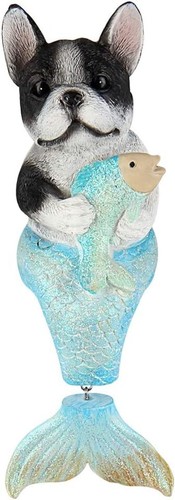French bull dog mermaid - french,