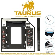 9.5mm SATA 2nd Hard Drive CADDY Frame Case HDD SSD Universal Laptop DVD CD RM UK