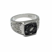 Scorpion Paisley Silver Ring l