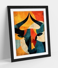 CUBISM ILLUSTRATION OF BULLS