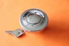TRIUMPH BSA NORTON 2 1/2" CHROME LOCKING FUEL FILLER PETROL CAP CEANDESS UK MADE