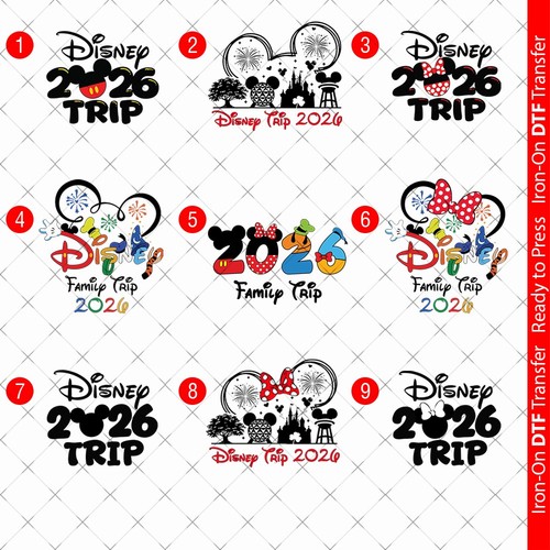 Disney trip 2026 - dtf, iron