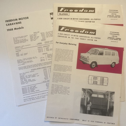 Freedom motor caravans - freedom, 1968