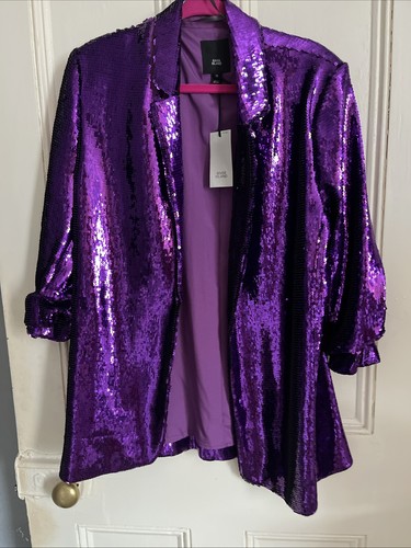 River island purple sequin - island,