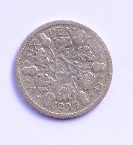 1929 george sixpence - v,