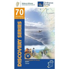 County Kerry Map  Ordnance Survey Ireland  Dingle  OSI Discovery Series 70  Irel