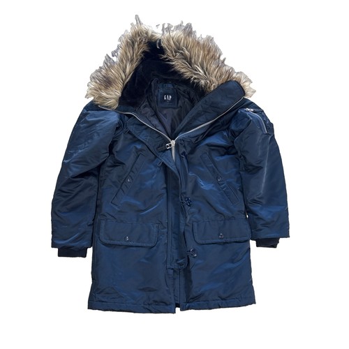 Gap faux fur hooded snorkel - fur,
