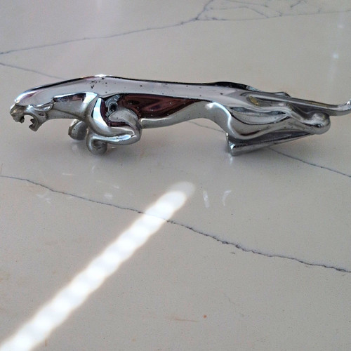 Jaguar leaper 1960s chrome - jaguar,