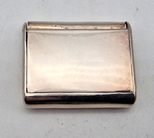 NICE UNUSUAL OPENING ANTIQUE STERLING SILVER BOX VESTA CASE LONDON 1878