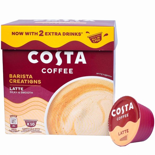 Costa coffee pods latte x - latte,,