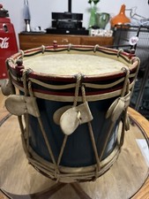 Vintage military drum painted - military,