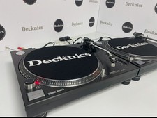 2 x Technics SL-1210 MK2 Turntables - Fully Serviced - Warranty Boxed SL-1200