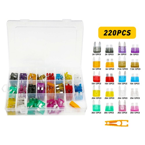 220pcs car blade fuse - 220pcs, kit