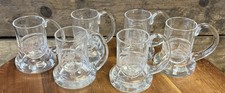 Dartington Crystal commemorative glass tankards