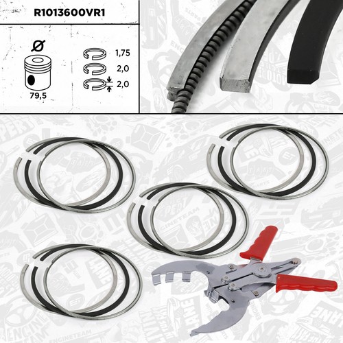 Piston ring kit seat - piston,