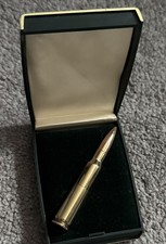 Rare Vintage Collectible Brass & Copper Ammunition Style Pocket Lighter Cased