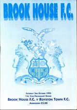 Brook House v Royston House 02/10/93 FA Vase Preliminary Round
