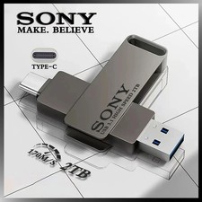 SONY 2TB High Speed PenDrive USB Flash Drive Metal Pendrive Type-C Swapable Port