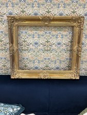 Vintage Ornate Heavy Chunky Gold Gilded Rococo Painting Picture Frame