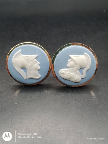Vintage wedgwood cufflinks - vintage,