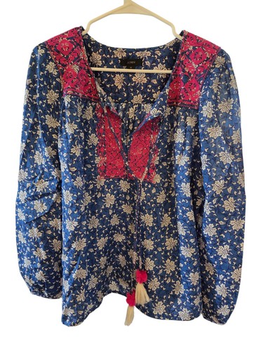 Crew size embroidered - j,