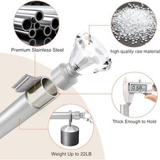 Ice Finial Curtain Pole With