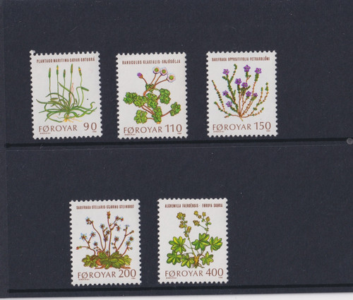 Faroe islands 1980 flowers set - faroe,