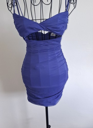 Polly purple mesh bodycon - oh,