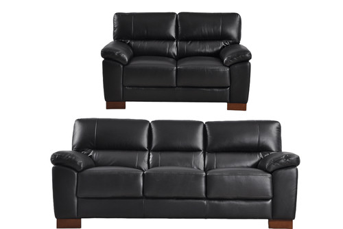 Genuine leather sofa set - leather,