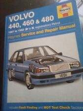 HAYNES VOLVO 440, 460 & 480 SERVICE & REPAIR MANUAL 1987-1992 D TO K PETROL 1691