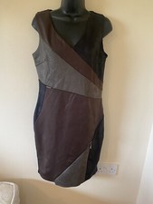 Jus D’ Orange Leather Look Dress Size T2 (12)